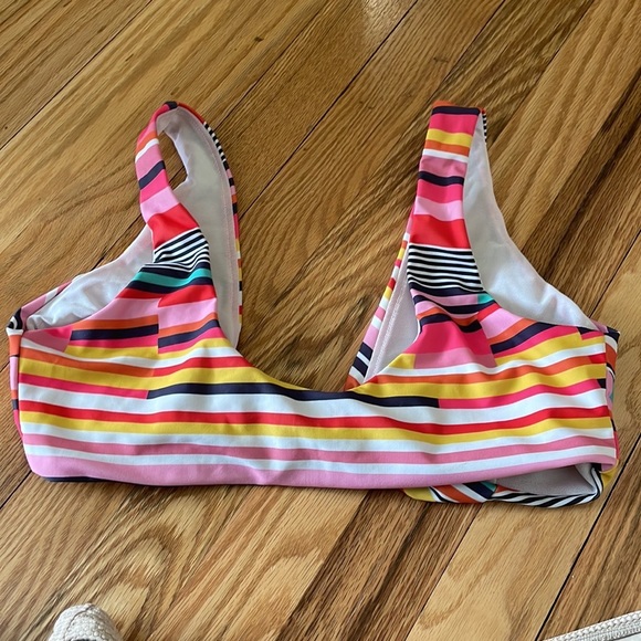 ASOS Striped Knotted Bikini Top - Picture 2 of 3
